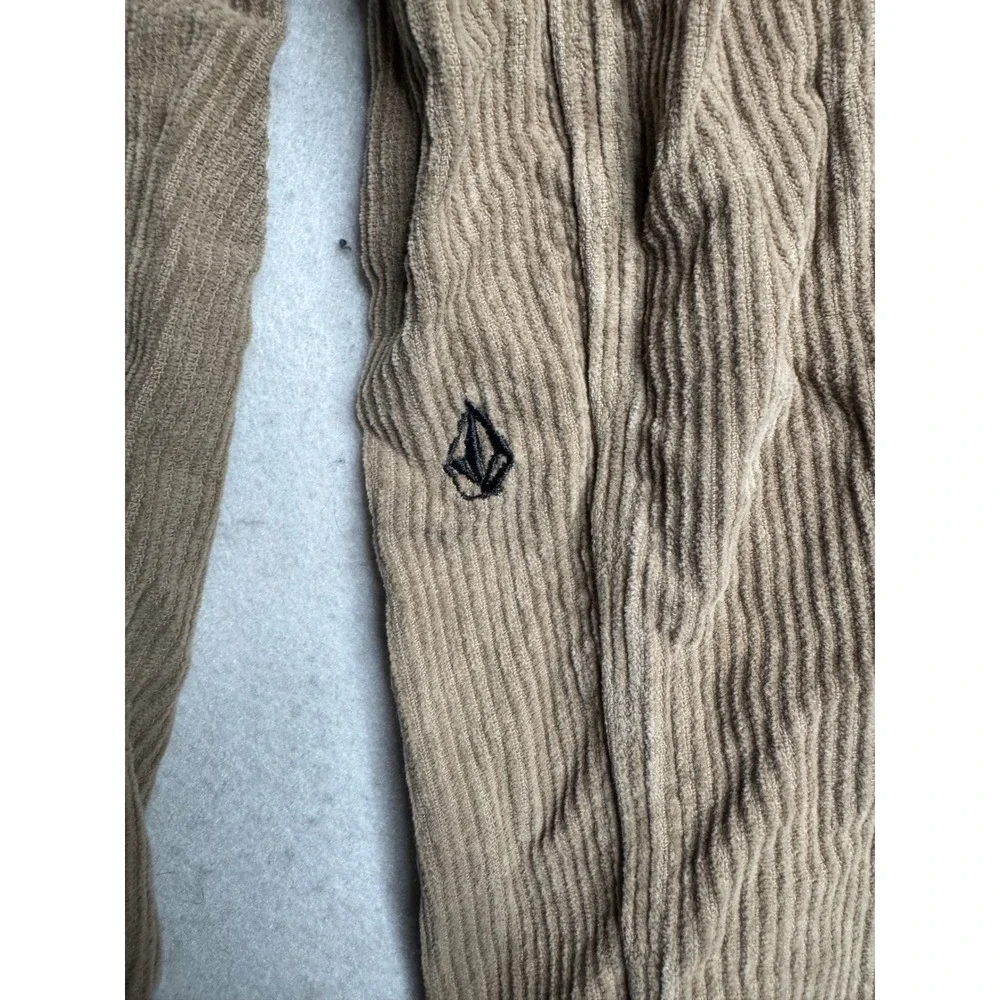 Volcom Billow Tapered Corduroy Pants Mens 27 Tan Khaki Loose Fit Skateboarding